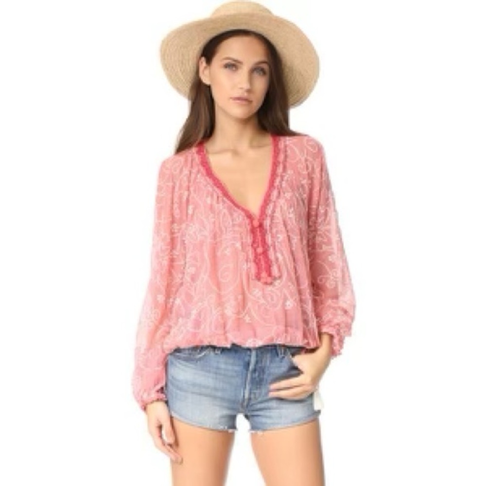 Love Sam | Embroidered Boho Top
